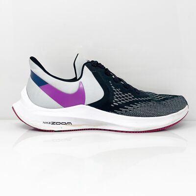 Nike Womens Air Zoom Winflo 6 AQ8228-006 Черные кроссовки для бега Размер 8, Черный, Air Zoom Winflo 6