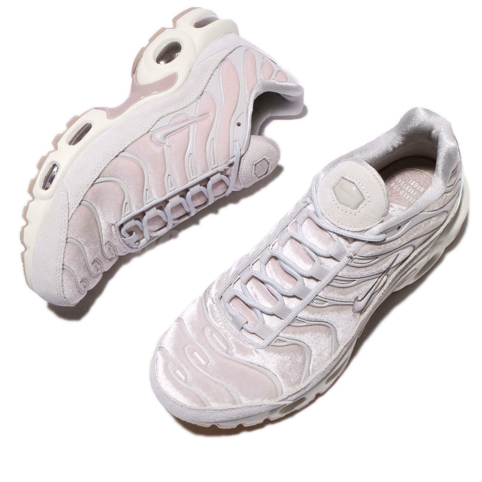 Pre-owned Nike Size 11 Women Air Max Plus Lx Shoes Ah6788 600 Particle Rose Pink Grey