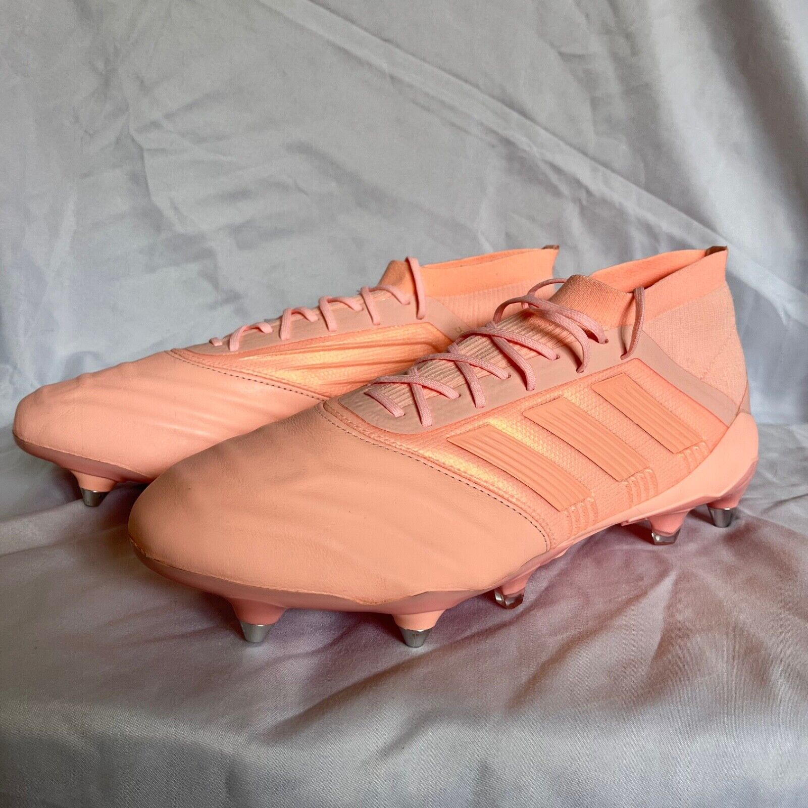 Adidas Predator 18.1 SG Soft Ground Pink Soccer Cleats Mens Adidas Predator 18.1 SG Soft Ground Pink Soccer Cleats Mens