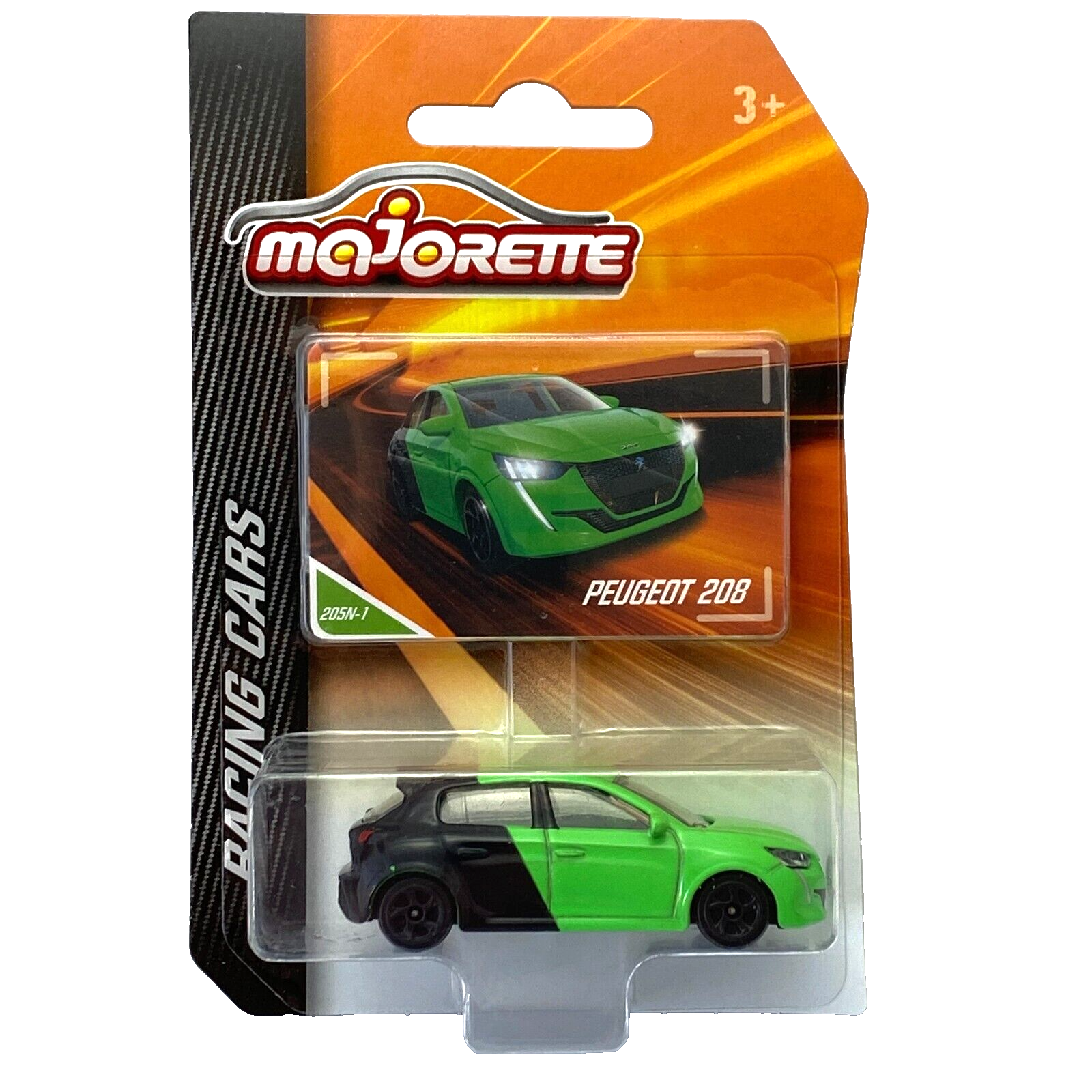 2020 Peugeot 208 GT Green Majorette Racing Cars 2021 205N 1