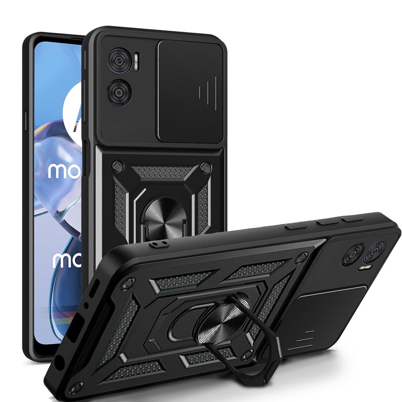 Outdoor Panzer HÃ¼Lle FÃ¼R Motorola Moto E22 / E22i Mit Kameraschutz Ringhalter