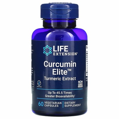 Curcumin Elite, Экстракт куркумы, 60 вегетарианских капсул