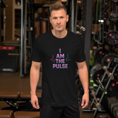 Men’s Graphic T-Shirt “I Am the Pulse” Voiceritzy Streetwear Tee