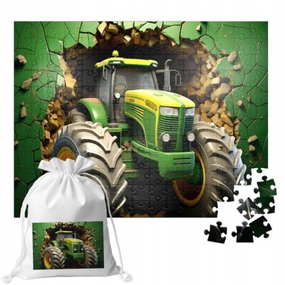 96pc Tractor Puzzle for Kids Farm Animals Multiple Designs  Cotton Bag Ages