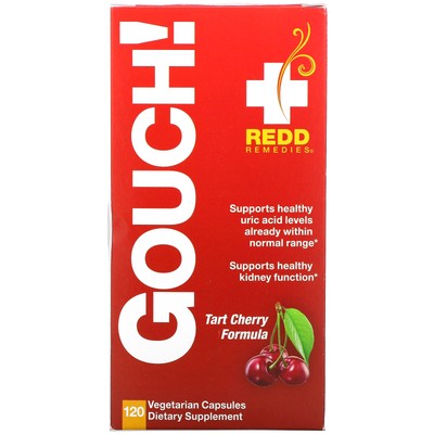 Redd Remedies Gouch 120 вегетарианских капсул без глютена, без искусственных красителей,