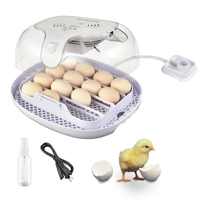 16 Egg Incubator Digital Automatic Turning Temperature Control Humidity Chicken