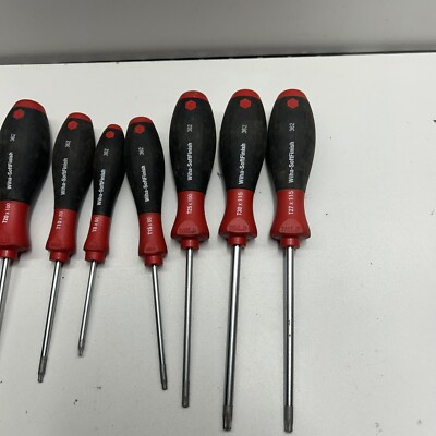 Wiha Tools 362 Soft Finish Torx Screwdriver Set, 8 Pcs Made In Germany T25 T30