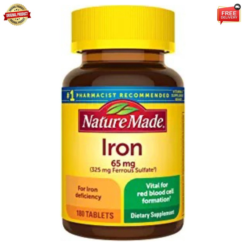 65 Mg (325 Mg Ferrous Sulfate) Tablets Dietary Supplement Ne