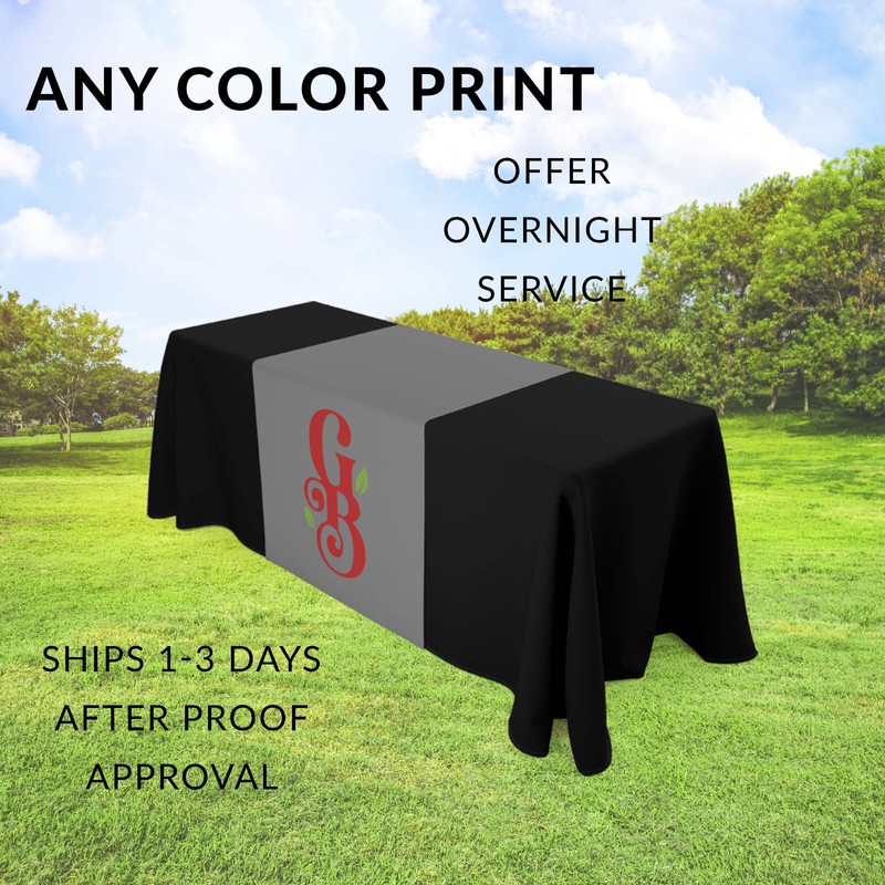 Custom Table Runner| Full Color Printing with YOUR Logo and