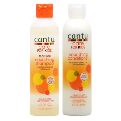 Cantu Care for Kids Tear Free Nourishing Shampoo & Conditioner Duo - 8 oz Each