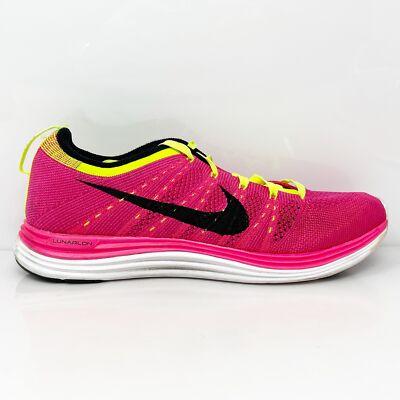 

Nike Womens Flyknit Lunar 1 Plus 554888-606 Розовые кроссовки для бега, размер 9, Розовый, Flyknit Lunar 1 Plus