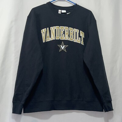 Vanderbilt Commodores pullover sweatshirt black mens size large nwot e117