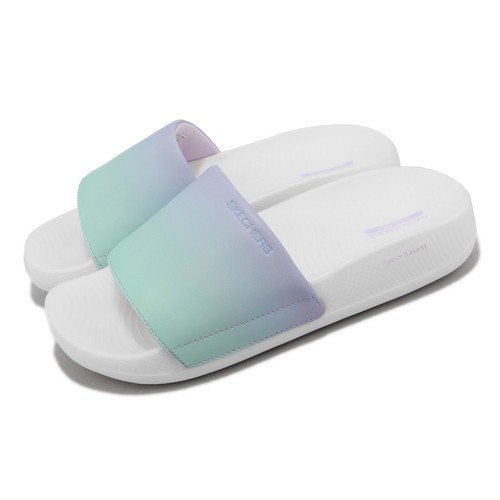 

Женские сандалии без шнурков Skechers Hyper Slide-Summer Dreams Purple White 140458-PRAQ, Фиолетовый, Hyper Slide-summer Dreams