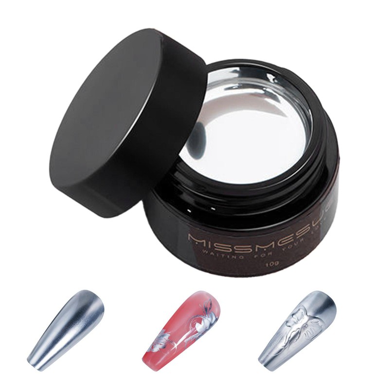 Mirror Nail Finish Gel Chrome Nail Powder UV Gel Mirror Nail Polish Nail Art