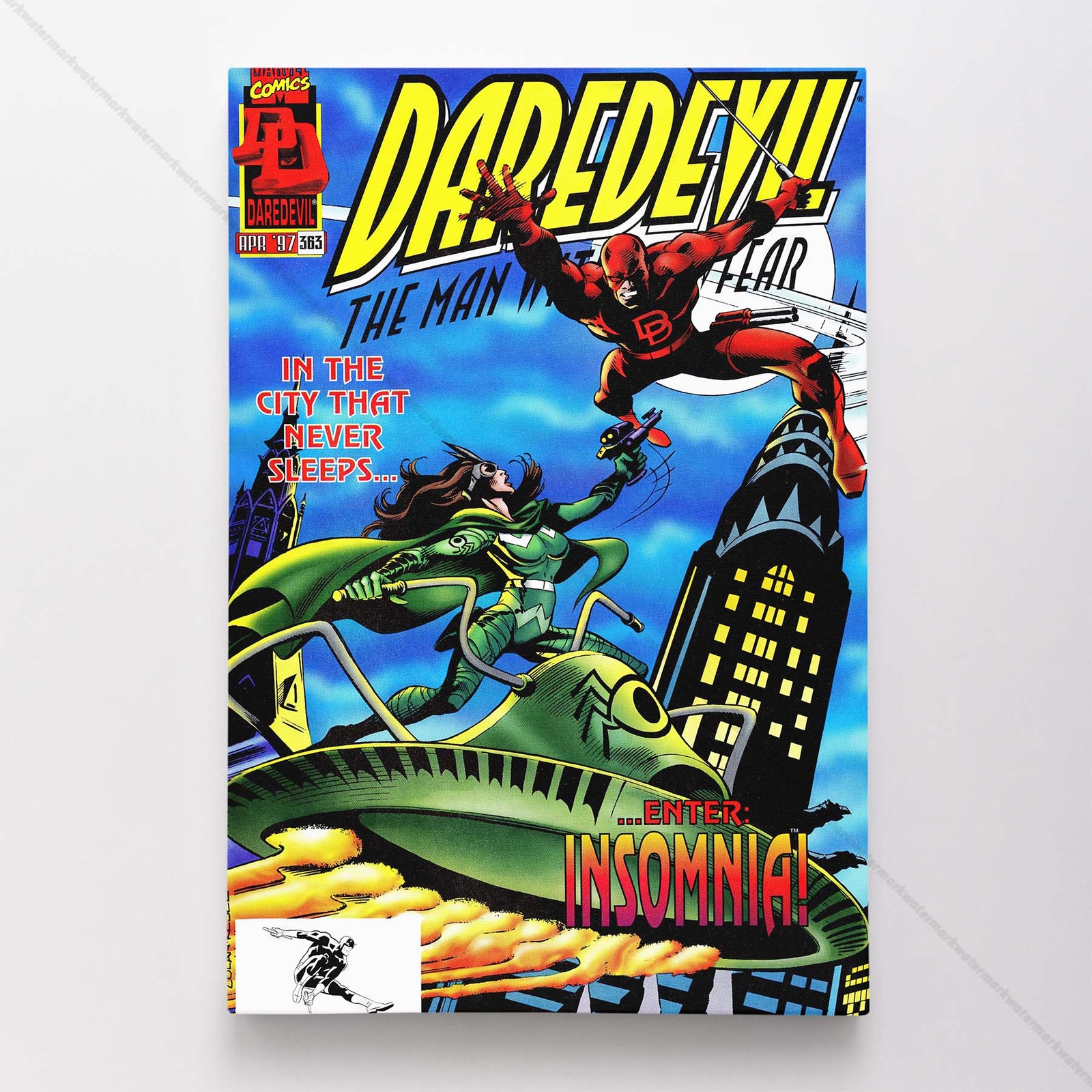 Daredevil Poster Canvas Vol 1 #363 Comic Book Art Print