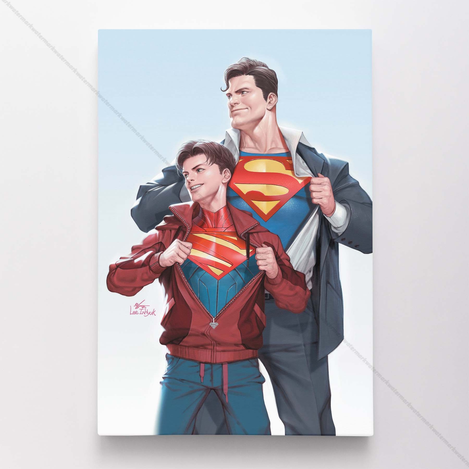 Superman Poster Canvas DC Comic Book Cover Justice League Art Print #9773