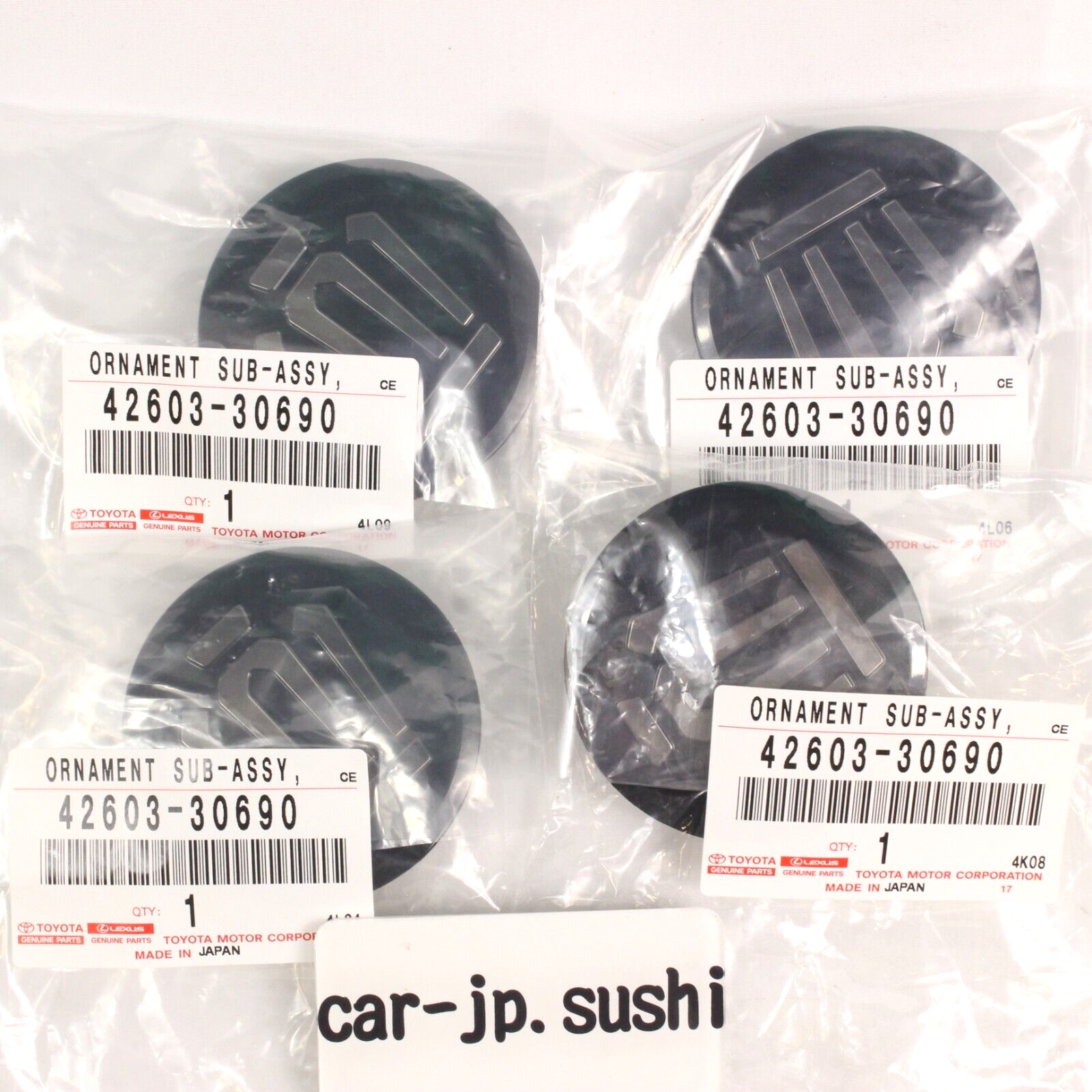 TOYOTA Genuine Crown Crossover 5AA-TZSH35 Wheels Center Cap 4-Set 42603-30690 TOYOTA Genuine Crown Crossover 5AA-TZSH35 Wheels Center Cap 4-Set 42603-30690