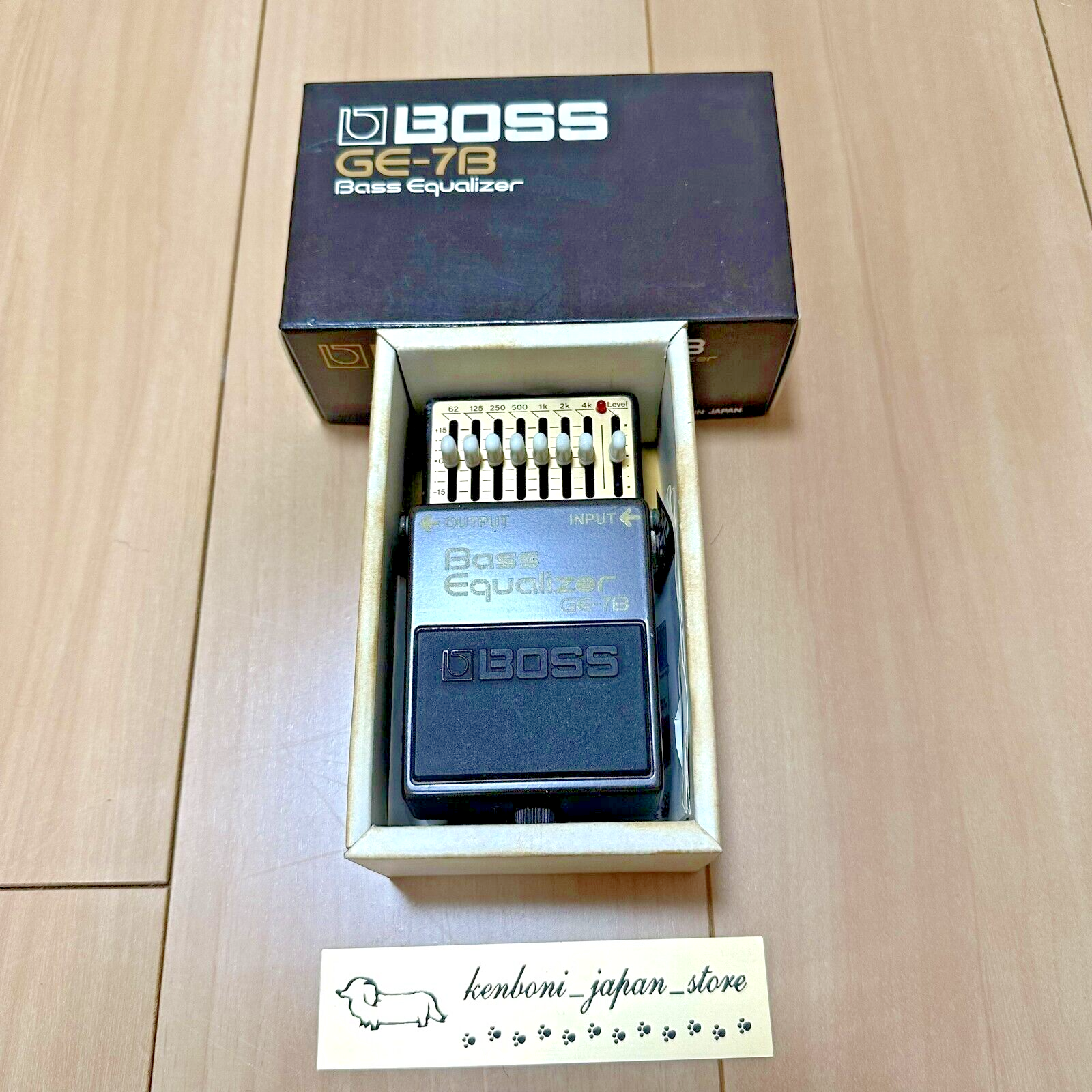 Boss GE-7B Bass Equalizer Japan Black Label Guitar Effect