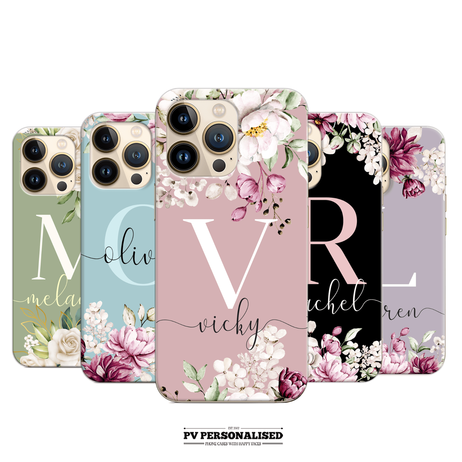 Personalised Phone Case Custom Name Silicone Cover For iPhone 11 12 13 14 Xr