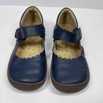 Livie & Luca Briar Mary Janes Dress Shoes Leather Navy Blue Size 1