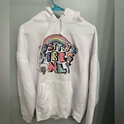Women s Independent Trading Company  Positive Vibes Only  Sweatshirt - XL