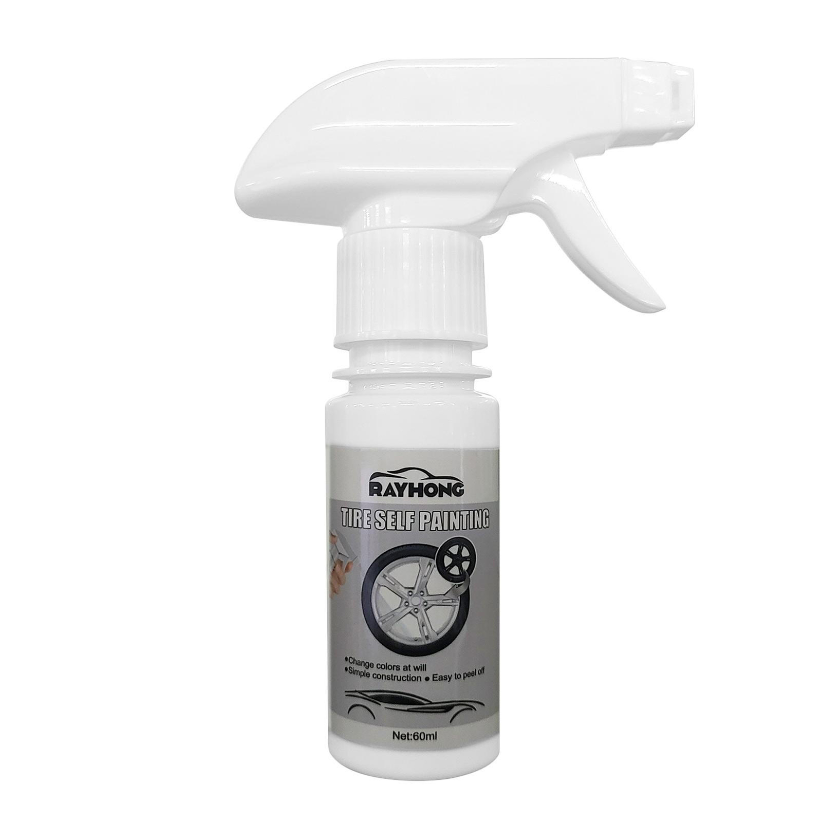 Wheel Spray Paint Gloss White Matte Aerosol Weather Resistant Car Bike Wheels