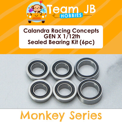 Calandra Racing Concepts GEN X 1/12th - 6 Pcs Rubber Sealed Bearings Kit