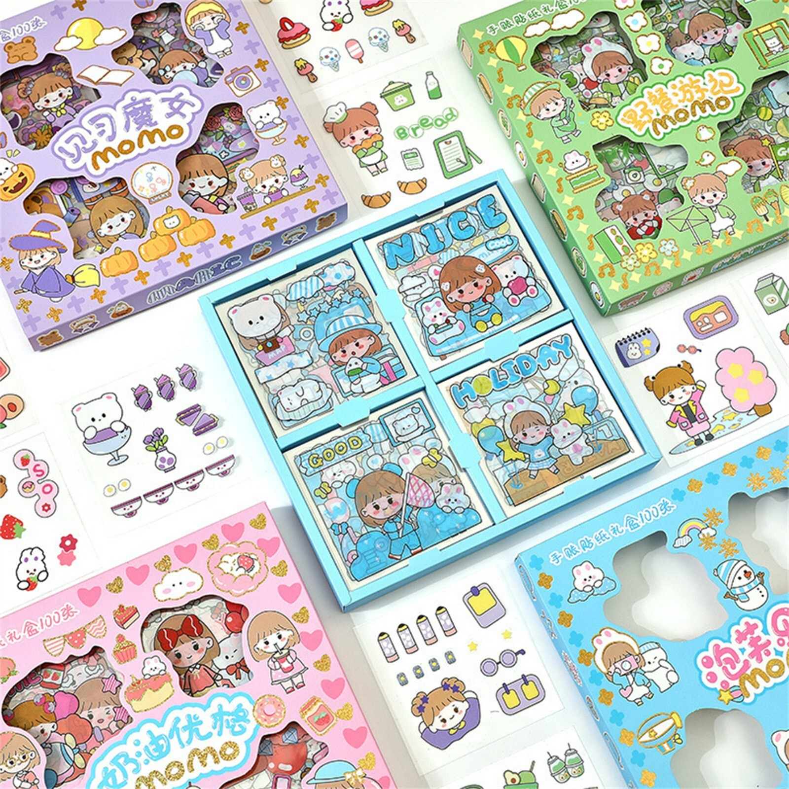 Stickers Kawaii BT21 Cooky - Pack De 2 Autocollants Vinyle Brillant - Décoration Ordinateur, Gourde, Agenda - Produit Officiel Licence BT21 - 7