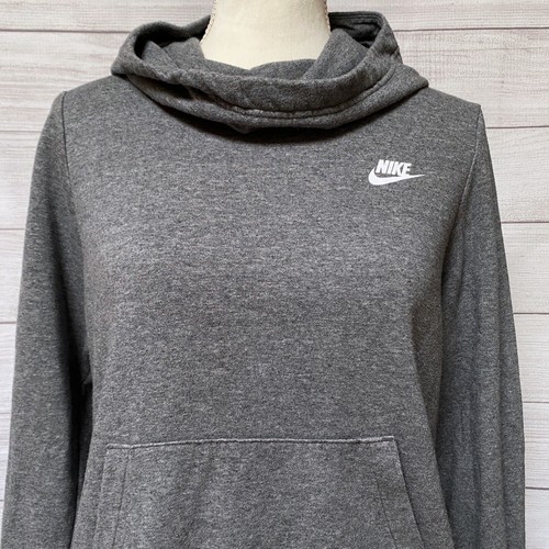 nike club fleece funnel neck hoodie