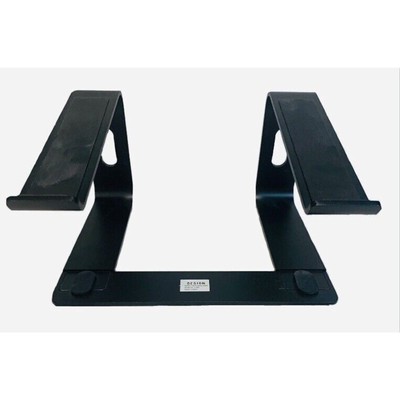 Laptop Stand Aluminum Besign Black LS03 Ergonomic Detachable Riser Vented Holder