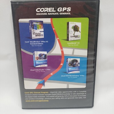 2007 CorelDRAW X3 Wordperfect Office X3 VideoStudio 11 Ulead DVD Movie Factory
