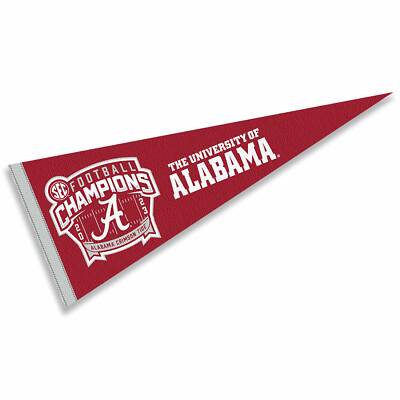 Alabama Crimson Tide 12 in X 30 in SEC 2023 Football Champions Pennant
