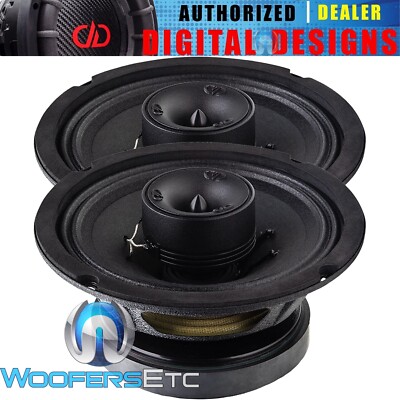 DD AUDIO VO-X6.5-S2 6.5'' 300W 2-OHM 2-WAY COAXIAL BOAT CAR MOTORCYCLE SPEAKERS