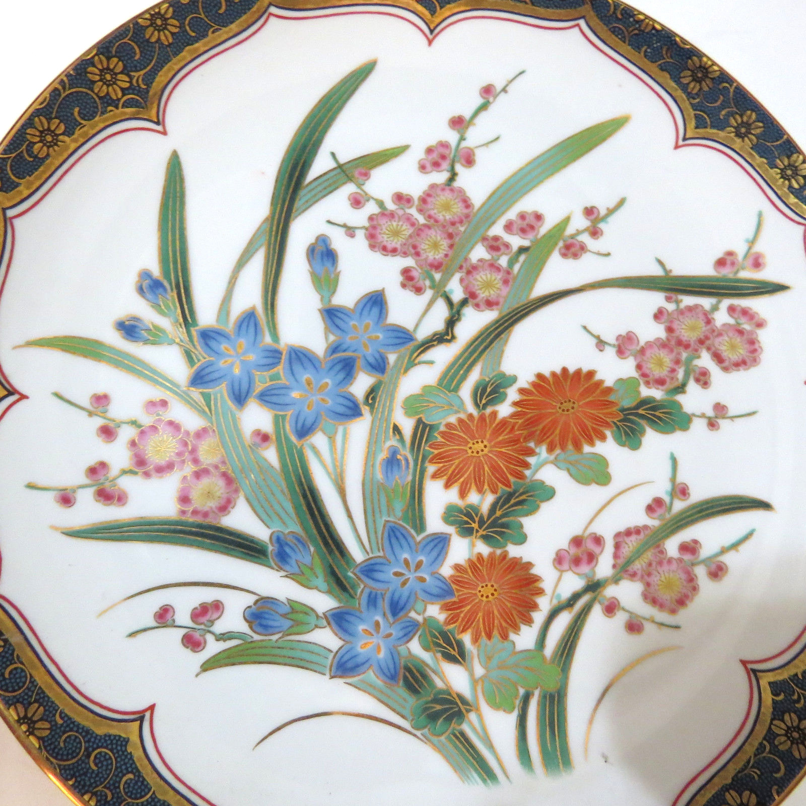 Vintage Japan Floral Porcelain Plate