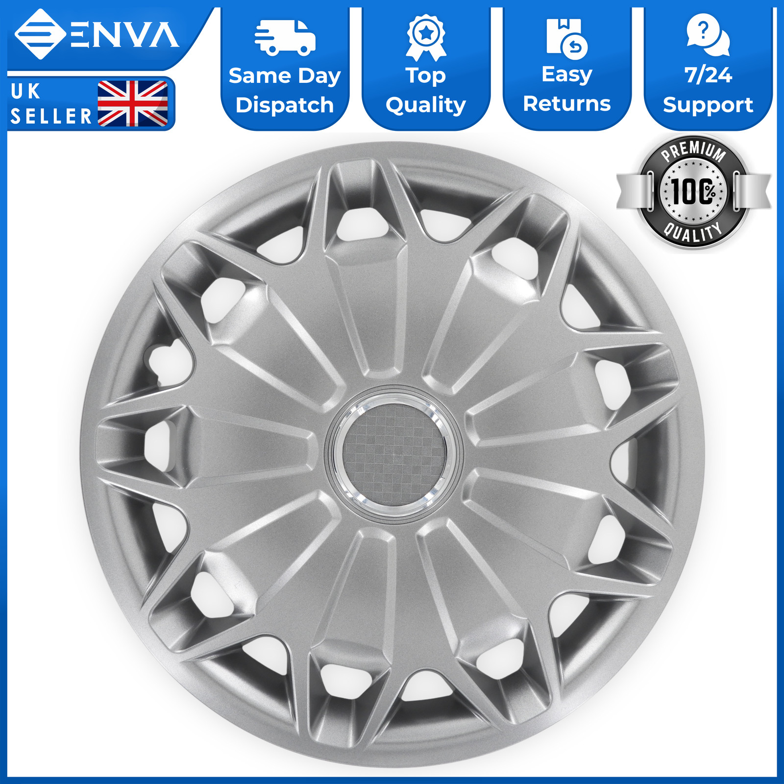 For Ford Transit Mk8 Custom 15" Inch Wheel Trim Hub Cap Cover 2014 On 2040065