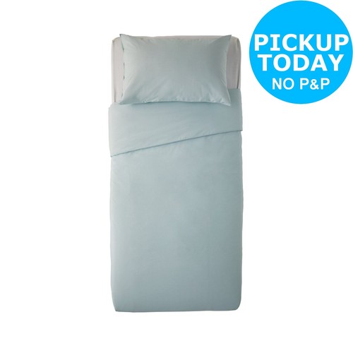 Argos Home Blue Fleece Bedding Set Single Ebay