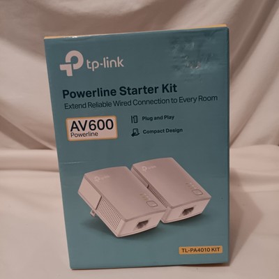 TP-Link AV600 Powerline Starter Kit - White A6