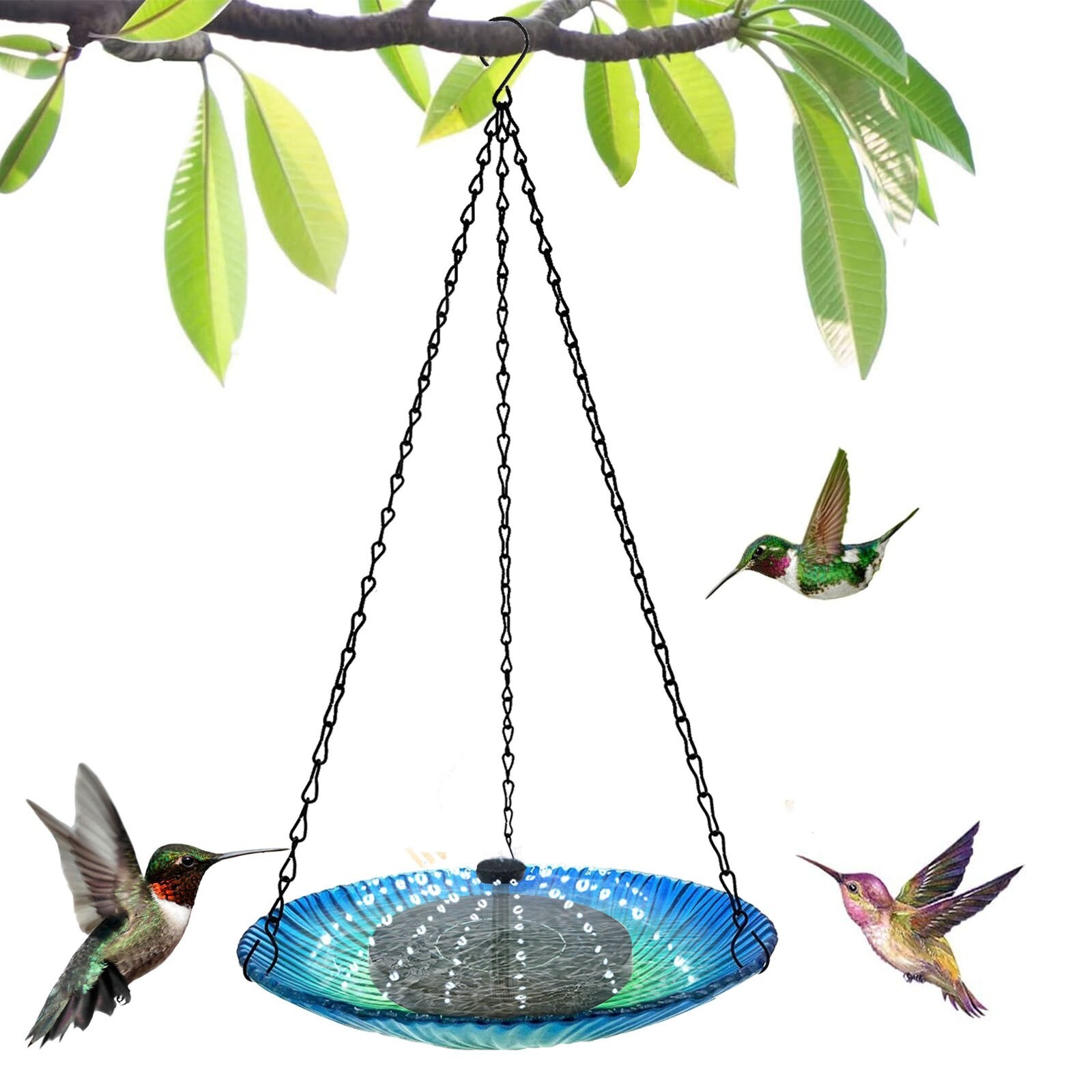 Outdoor Garden Bird Feeder Floating Spray Water Hanging Bird