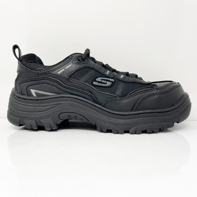 

Skechers Womens Work Burgin 108076 Черная повседневная обувь Кроссовки Размер 8, Черный, Work Burgin