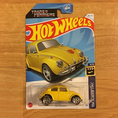 Hot Wheels 9/10 Volkswagen Beetle TRANSFORMERS BUMBLEBEE SUPER CUSTOM Wheel Swap