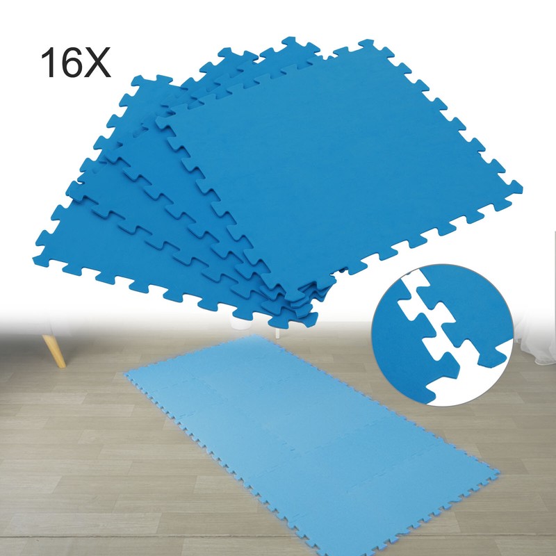 16Stk Bodenschutzmatte Pool Puzzlematte Unterlegmatte Fliesen Aquarium