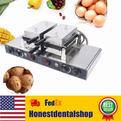 1500W Automatic Walnut Cake Maker Electric Mini Nut Waffle Bread Baking Machine