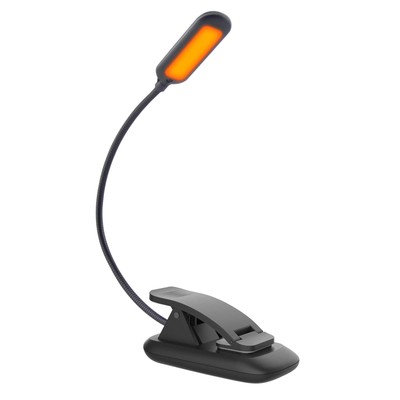 Amber Book Light Rechargeable Amber Reading Light for Books in Bed Clip on Re...