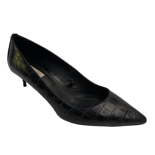 ★ Massimo Dutti★ Mock Croc Embossed Heel Sandals 11647650 Massimo Dutti MOCK CROC EMBOSSED - Sandals - dark brown