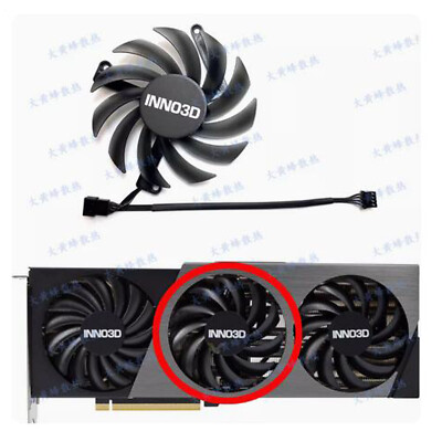 For INNO3D RTX4070 4070ti X3 Sunday Night Graphics Card Fan CF-12910S/CF-12915S