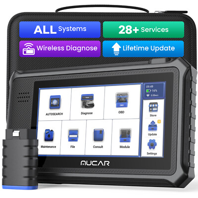 2024 MUCAR VO6 OBD2 Scanner Full Diagnostic Scan Key Programmer Tool ABS TPMS US