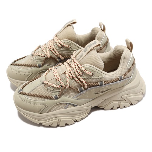 

Fila Twinepatch Бежевые Белые Мужчины Унисекс Повседневная Обувь LifeStyle Кроссовки, Бежевый, Twinepatch