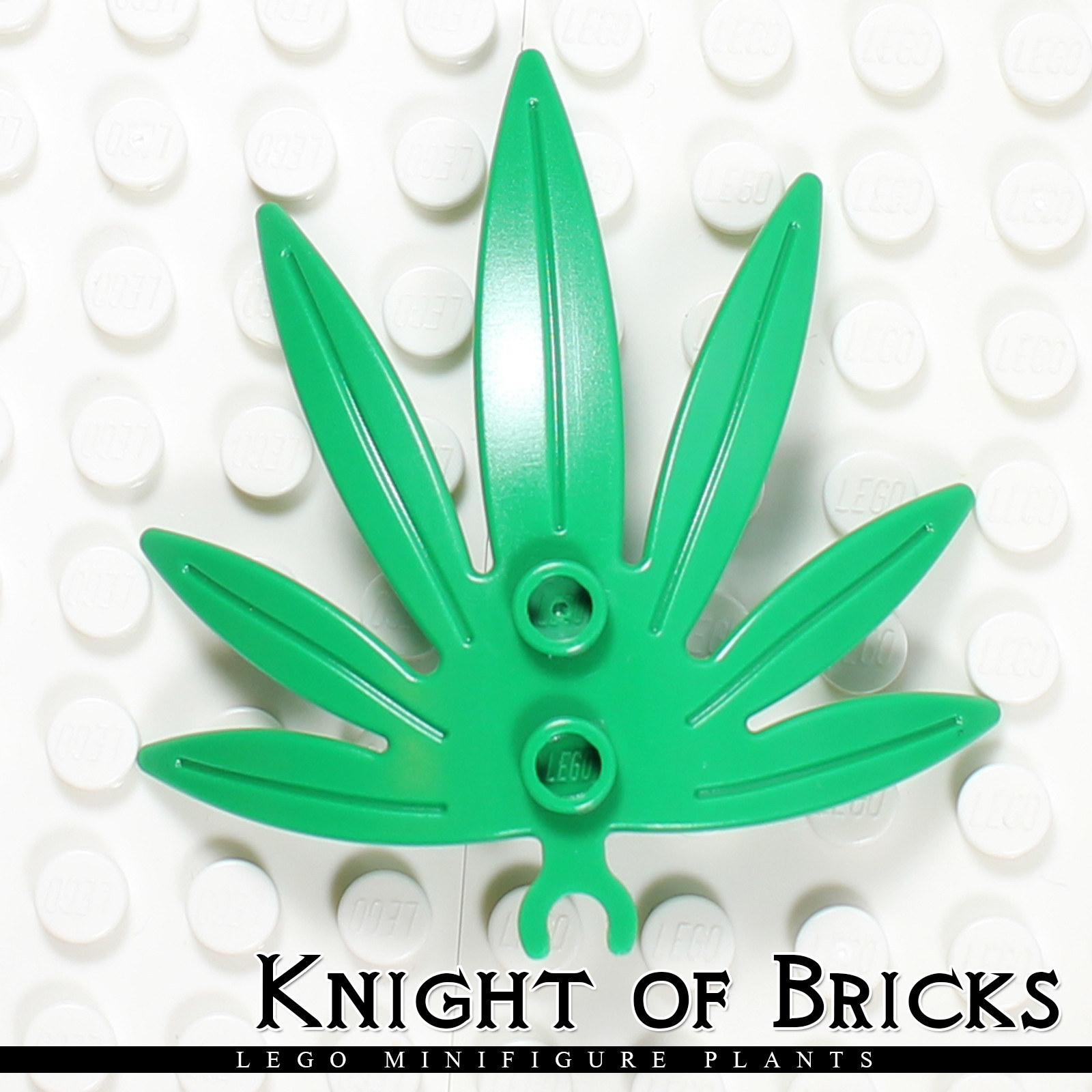 LEGO Minifigure GREEN Plant Leaves 6 x 5 Swordleaf with Clip eBay