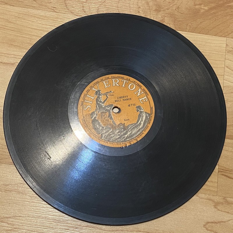 RARE VG+ EARLY PRE-WAR 78 Silvertone Liberty Bell March 1-Sided #478
