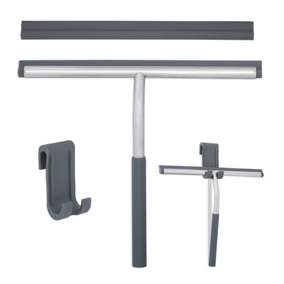 douchewisser met ophanghaak - douchetrekker rvs - badkamer wisser - raamwisser